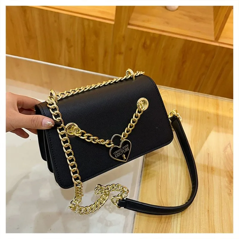 

2026 New Arrival Niche Design Chain Crossbody Bag - Stylish Square Shape, Versatile for Daily & Party, Elegant Temperament