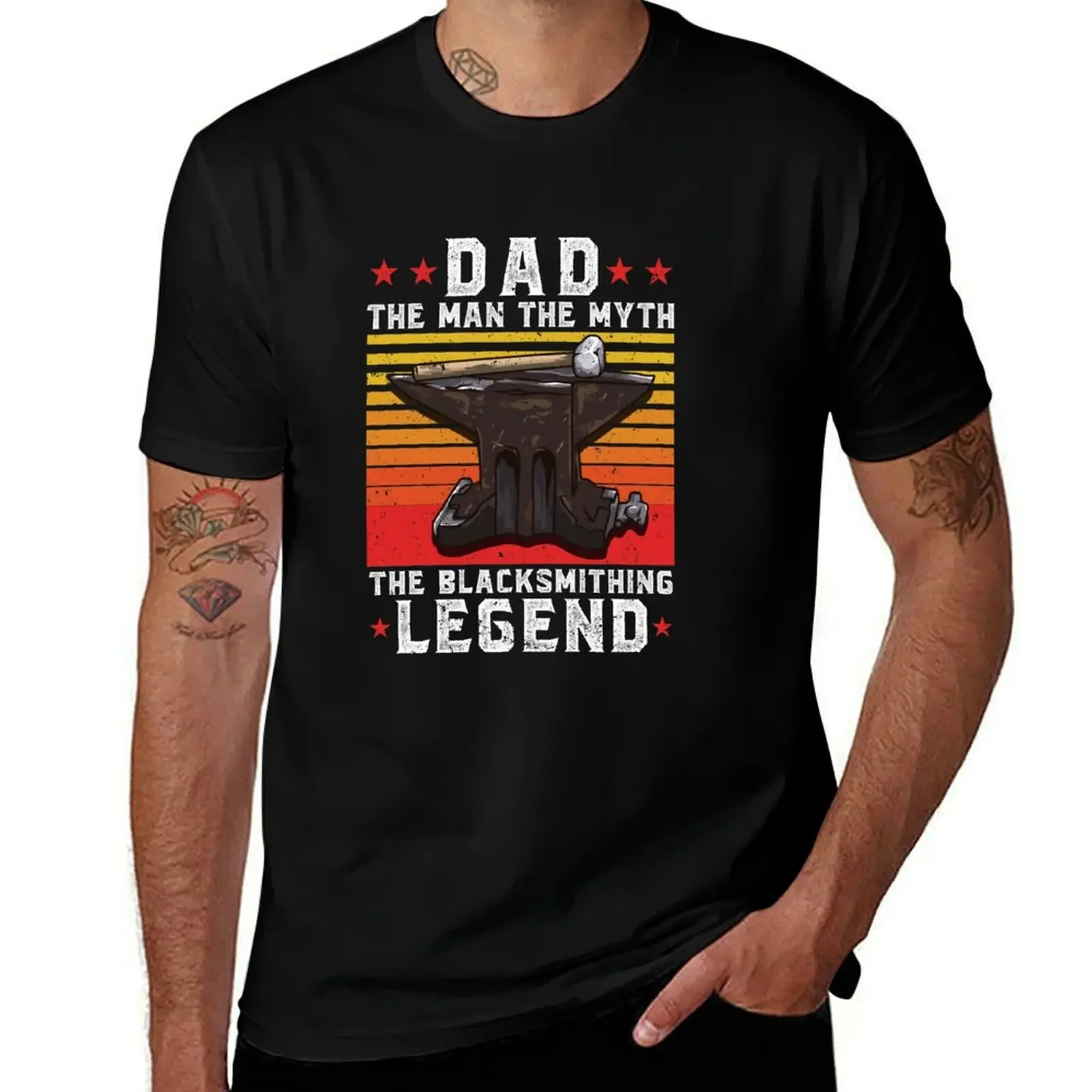 The Blacksmithing Legend T-Shirt tshirts personalised Short sleeve tee mens t shirts top quality