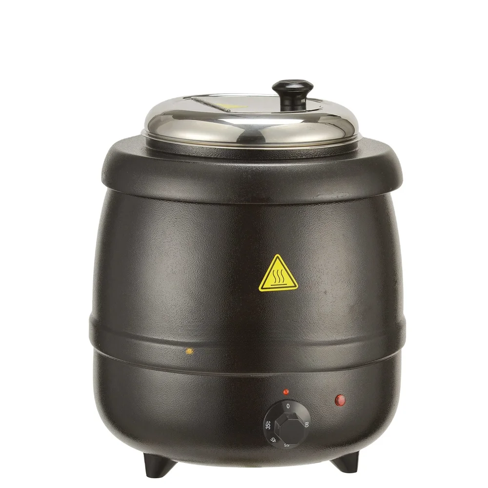 Newest 10L Easy Clean Stainless Steel Buffet Electric Heating Soup Kettle For Sale