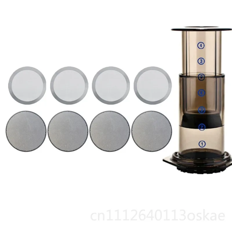 2 pieces 61MM coffee pot metal filter filter stainless steel filter round hole weaving