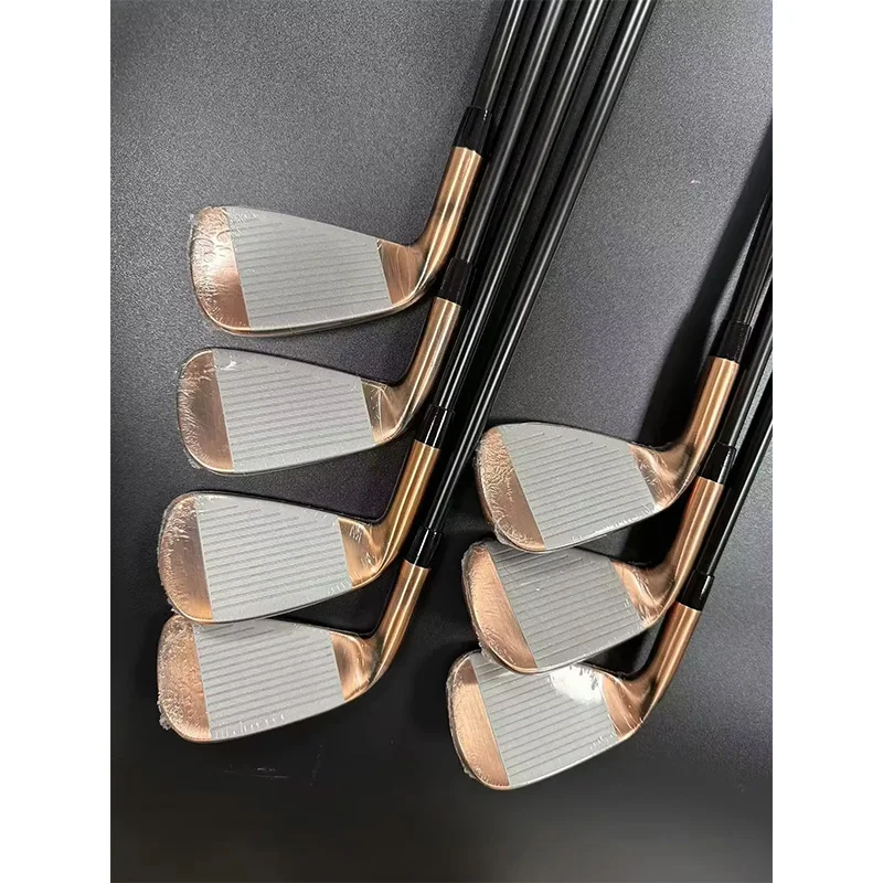 STLF New Golf Irons Copper Color Set 456789P with Shaft and Grip Golf Club Iron Set 7pcs Head Cover - Image 5