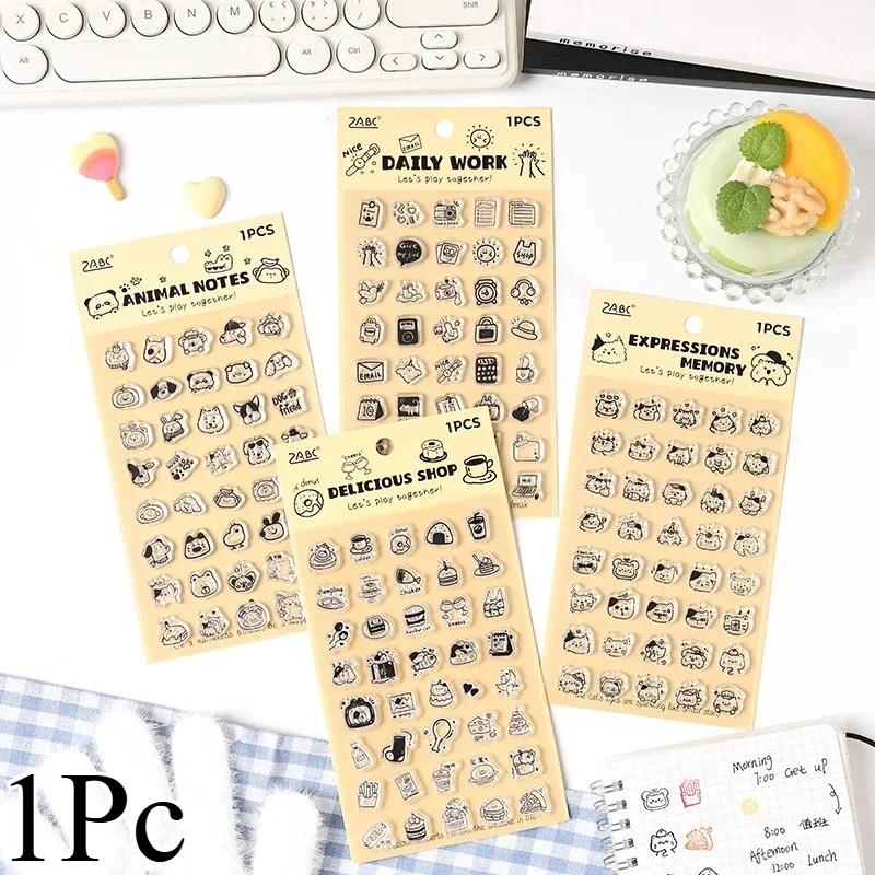 Cute Silicone Seal Stamping Handbook Seal Art Decoration DIY Scrapbook Diary Album School Supplies Stationery