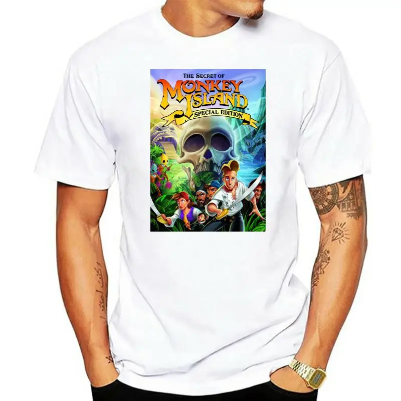 100% cotton o-neck men t shirt custom printed t-shirt Monkey Island Special Edition women tshirt