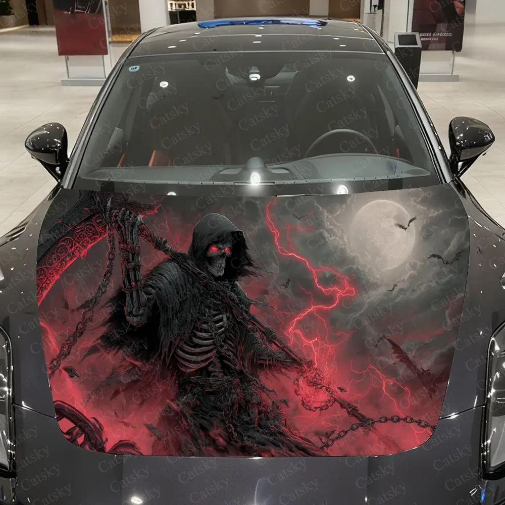 

Виниловая пленка для автомобиля Nether Envoy Under Blood Moon, водонепроницаемая наклейка на капот автомобиля из ПВХ, самоклеящиеся устойчивые к царапинам наклейки