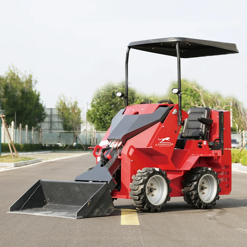 

Factory Wholesale Customized Mini Skid Steer Loader 15HP Diesel/Gasoline Mini Skid Steer Loader Wheel EPA Loader 500kg