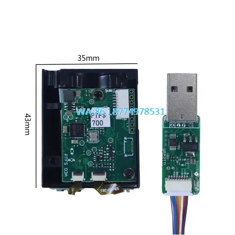 Wmwmnu TOF Distance Sensor Module Measuring Device 400m Range for Industrial Automation