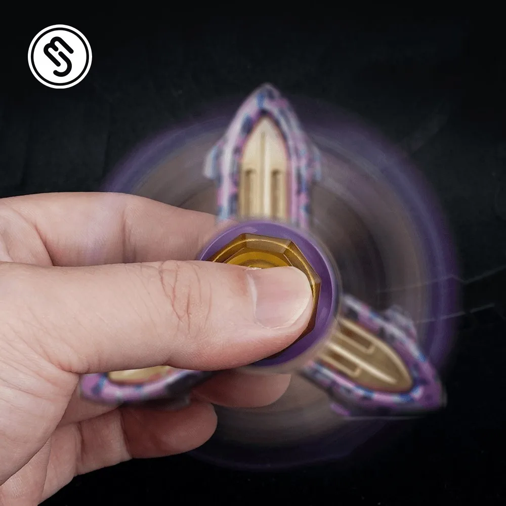 My Joys EDC Starship Fidget Spinner à trois pales, jouet anti-Stress, gyroscope à ongles ouverts, Fidget Spinner, jouets d'anxiété, modèles originaux