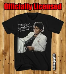 Camiseta de Michael Jackson Thriller para hombre, camisa clásica, álbum, Retro, Vintage, 1982