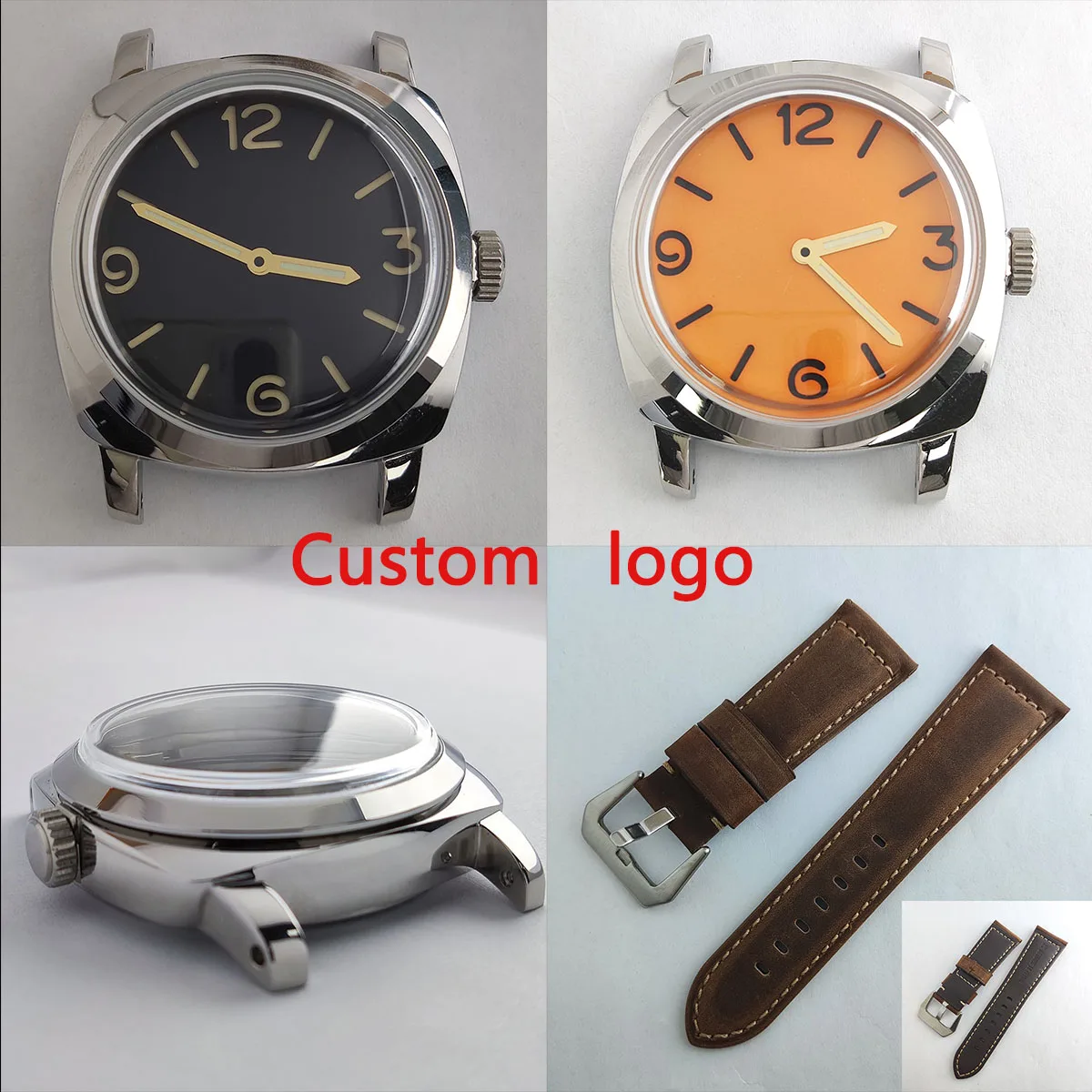 45mm ST6497 mobile case Stainless steel case Men\'s manual mechanical dial replacement parts