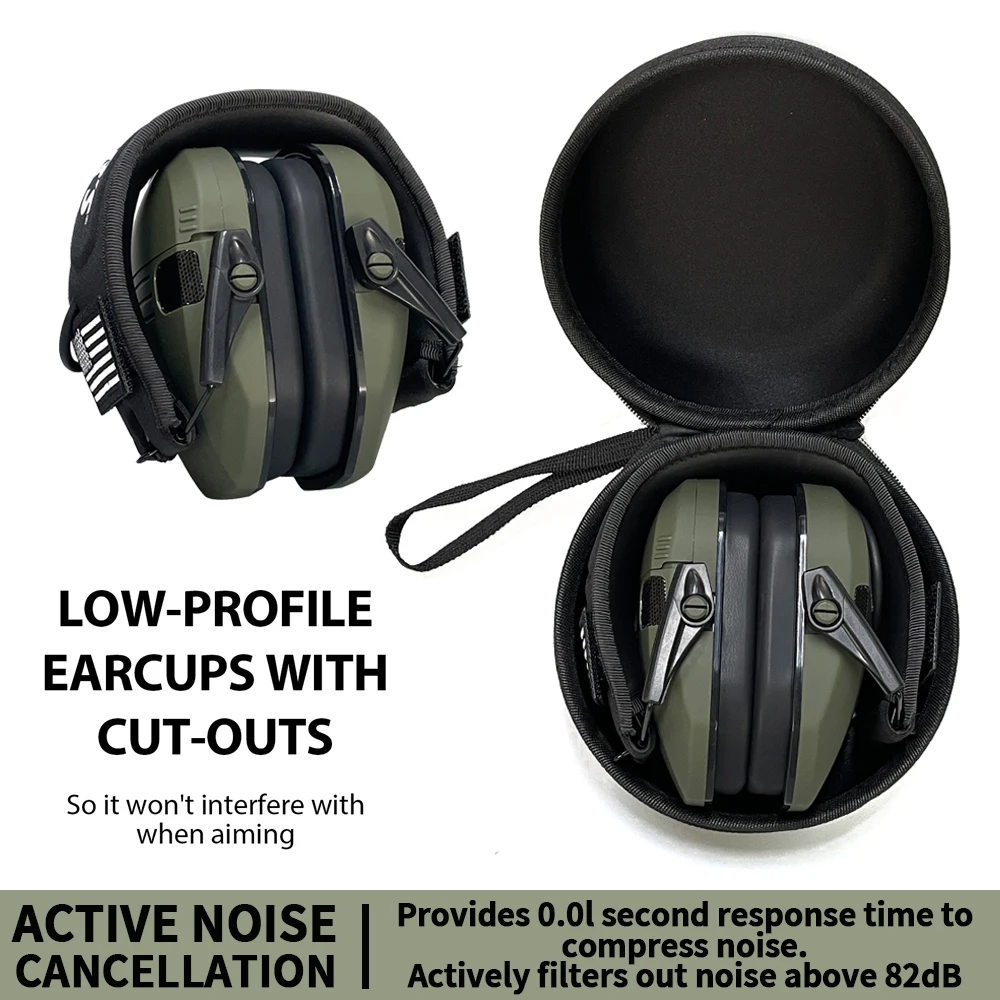 Elektronische schietoorbescherming Geluidsversterking Anti-geluid oorbeschermers Professionele jacht Oorbeschermer Outdoor Sport