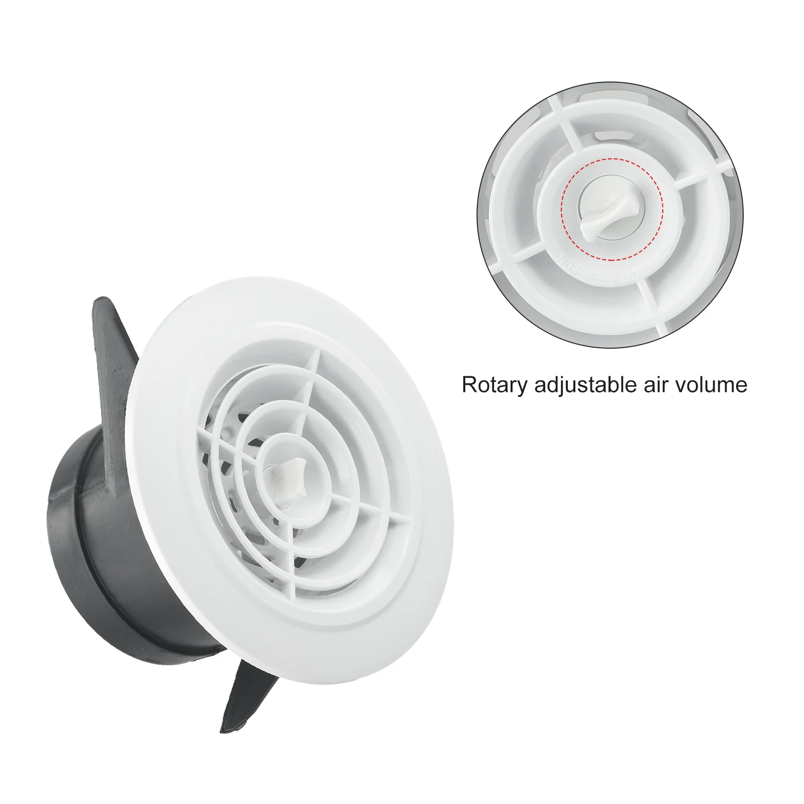 Round Adjustable Air Vent For Wall Ceiling Mounted Indoor Ventilation Grille Vents Cover 75mm/100mm/125mm/150mm/200mm