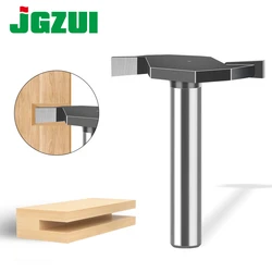 1pc 6mm 12mm Shank T-Cutter Tungsten Alloy Slotting Router Bit Woodworking Milling Router Bit Head Woodworking Tools