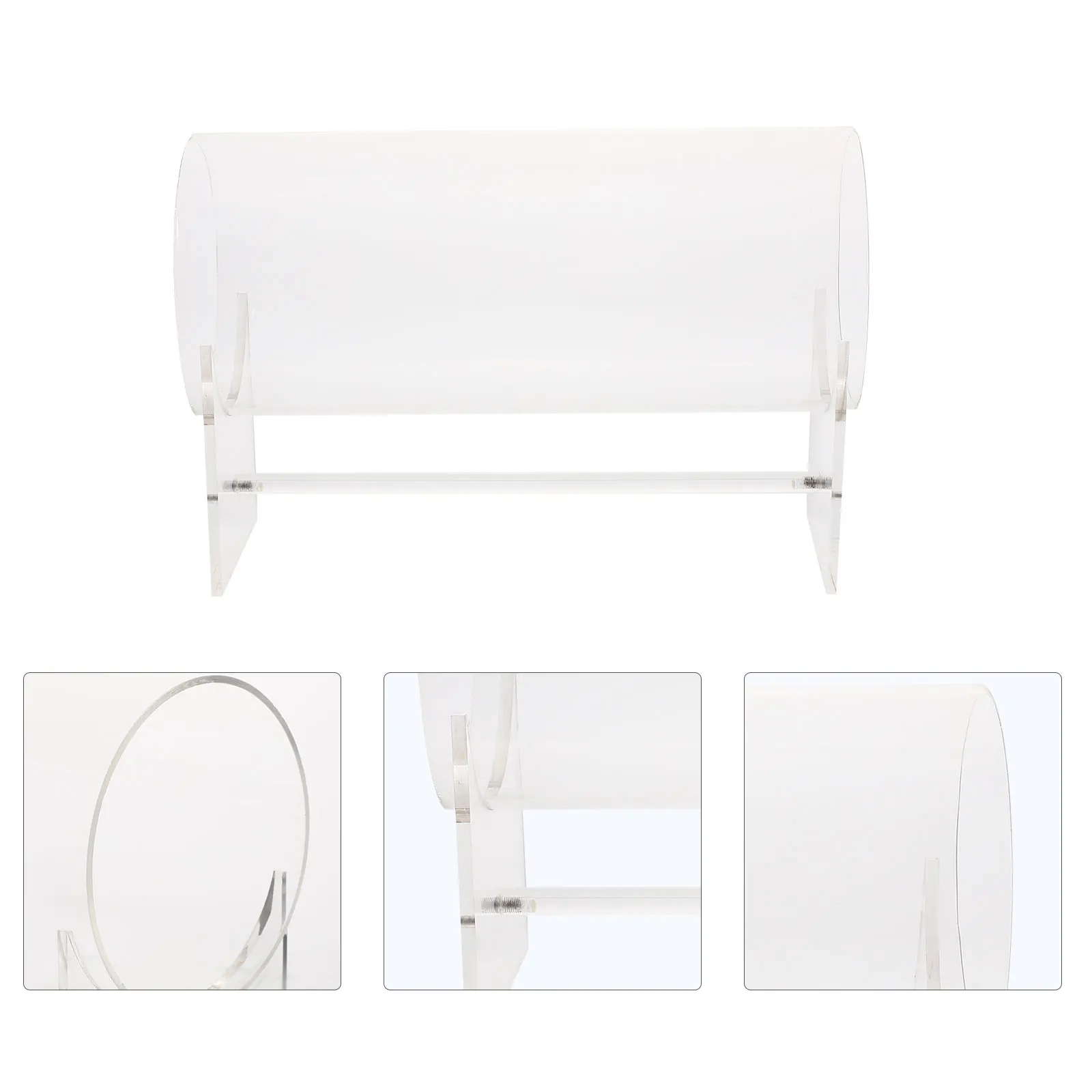 Headb Display Rack Acrylic Hairb Holder Transparent Storage Box Headdress ganizer Headwear St Hoops Ring Jewelry Desk