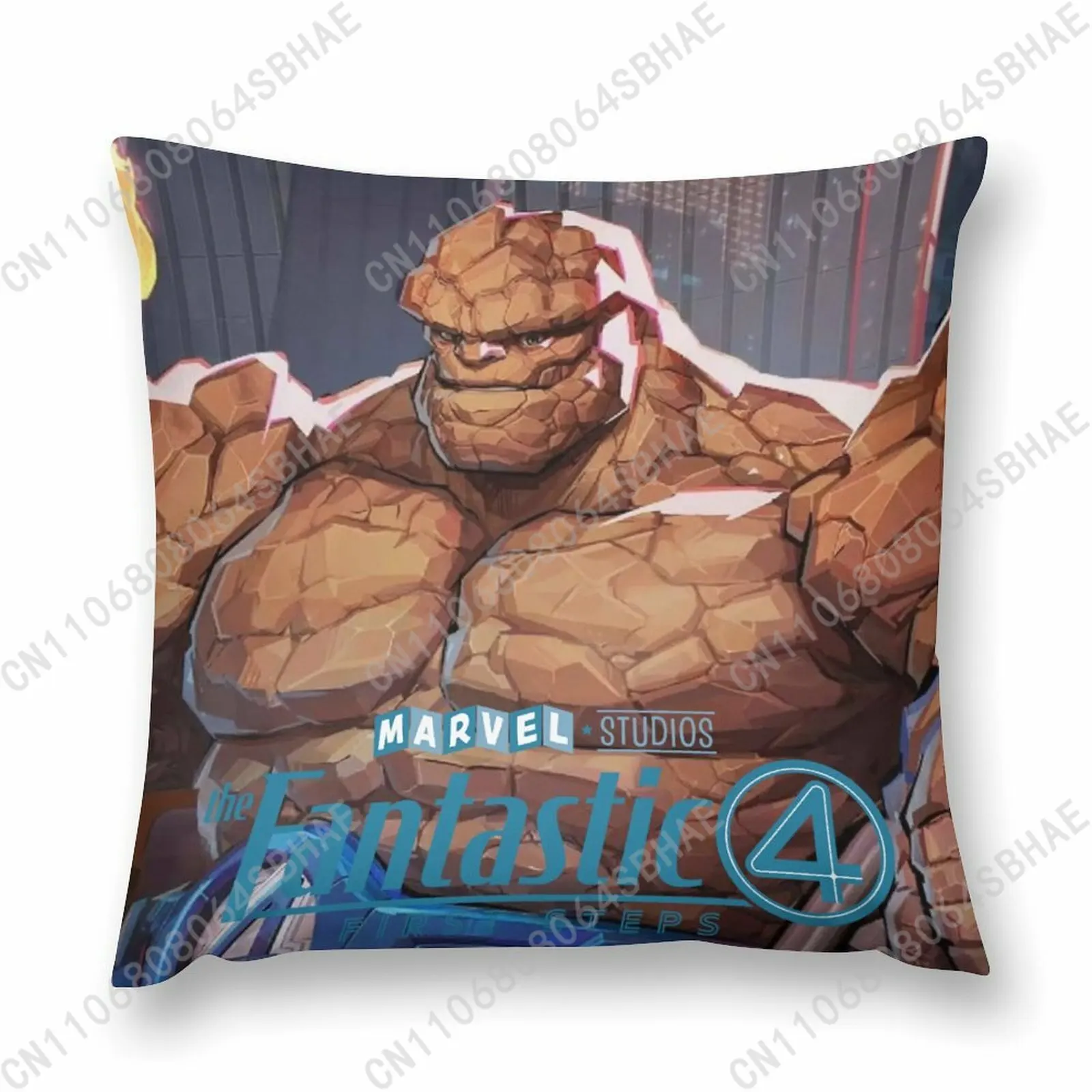 

Marvel Things Custom Pattern Short Plush Pillow Cover Soft Short Fur Cushion Living Room Personalized Decor Cosplay
