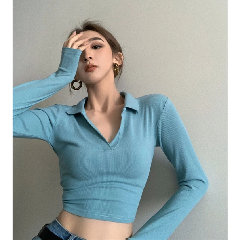 Ostra dziewczyna, długa sukienka, koszulka, wczesna jesień, nowa, elastyczna, vintage, seksowna, wyszczuplająca, odkrywająca pępek, bari...