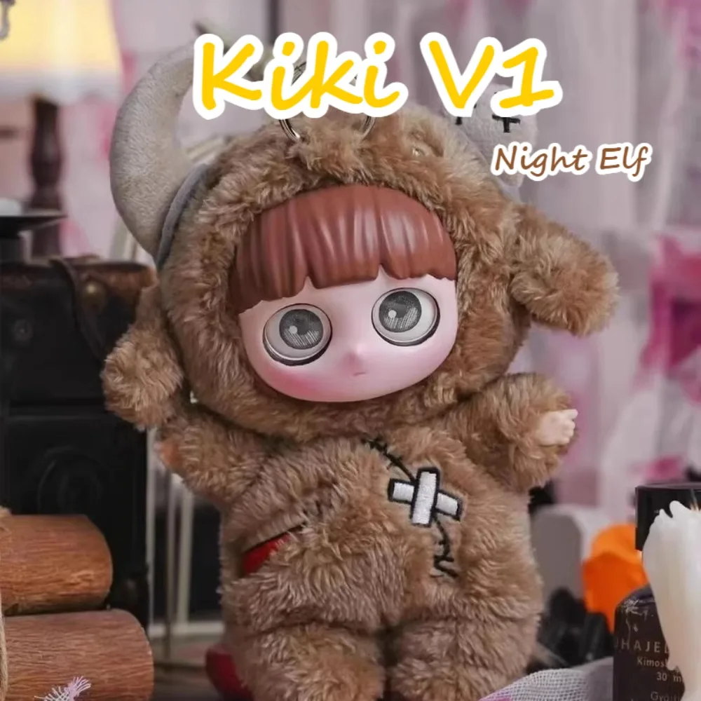 

Kiki V1 Night Elf Series Blind Box Plush Vinyl Doll Mysterious Box Trendy Handmade Cute Desktop Ornament Girl Surprise Gift