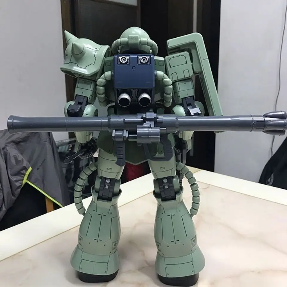 Daban Mega 1/48 Zaku 2 Kit de modelo de montagem com adesivo de água Coleção Figura de ação Kit de modelo Plasitc Brinquedos de hobby personalizados