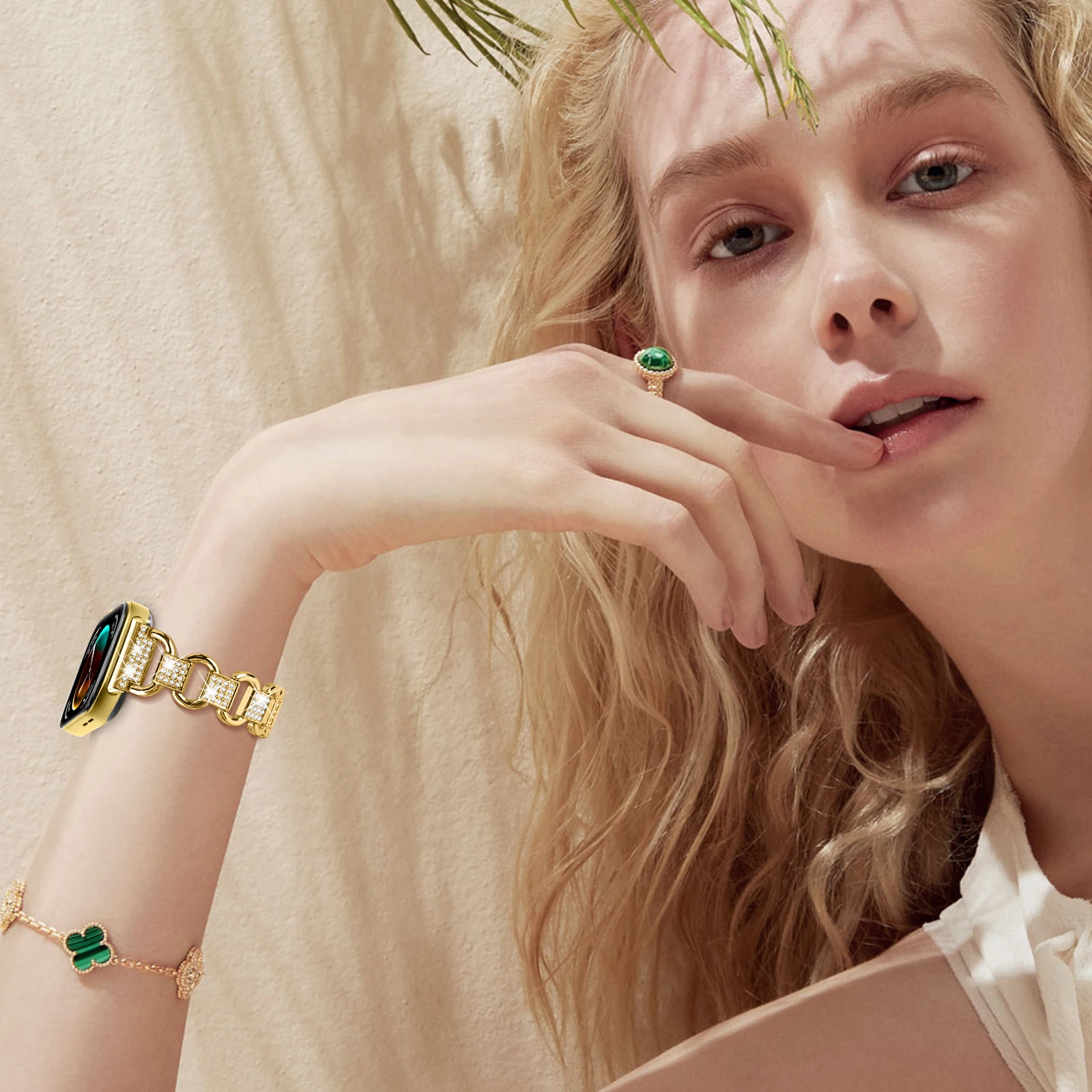 Ремешок для часов с бриллиантами для Huawei Watch Fit 3 fit 4 4pro, ремешок-цепочка, браслет для Huawei Fit 3/fit4, женский сменный браслет