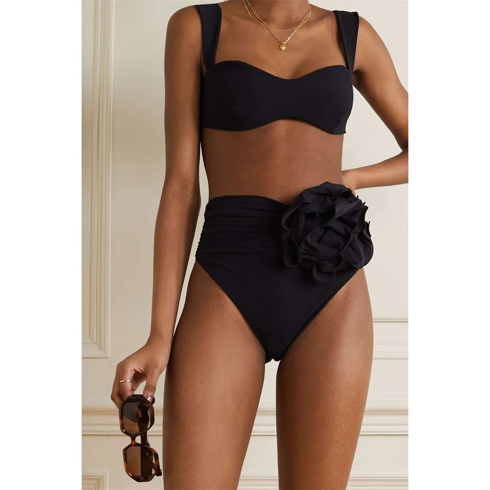 2025 Set bikini floreale Costume da bagno donna Bikini a vita alta Bikini push up Costume da bagno sexy Beachwear Stampa Biquini Spiaggia femminile