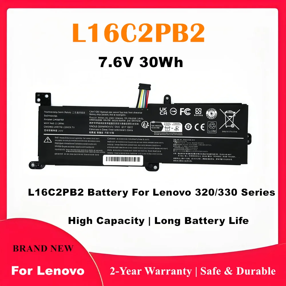 

Replacement Battery L16C2PB2 L16M2PB2 L17L2PF1 for Lenovo IdeaPad 320-15ABR 320-17IKB