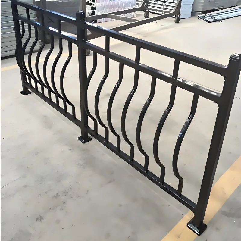 Customization Easy Install Galvanized Pipe Balcony Railings with  Balcony Handrail for Outdoor Terrace Anti-Rust Protection
