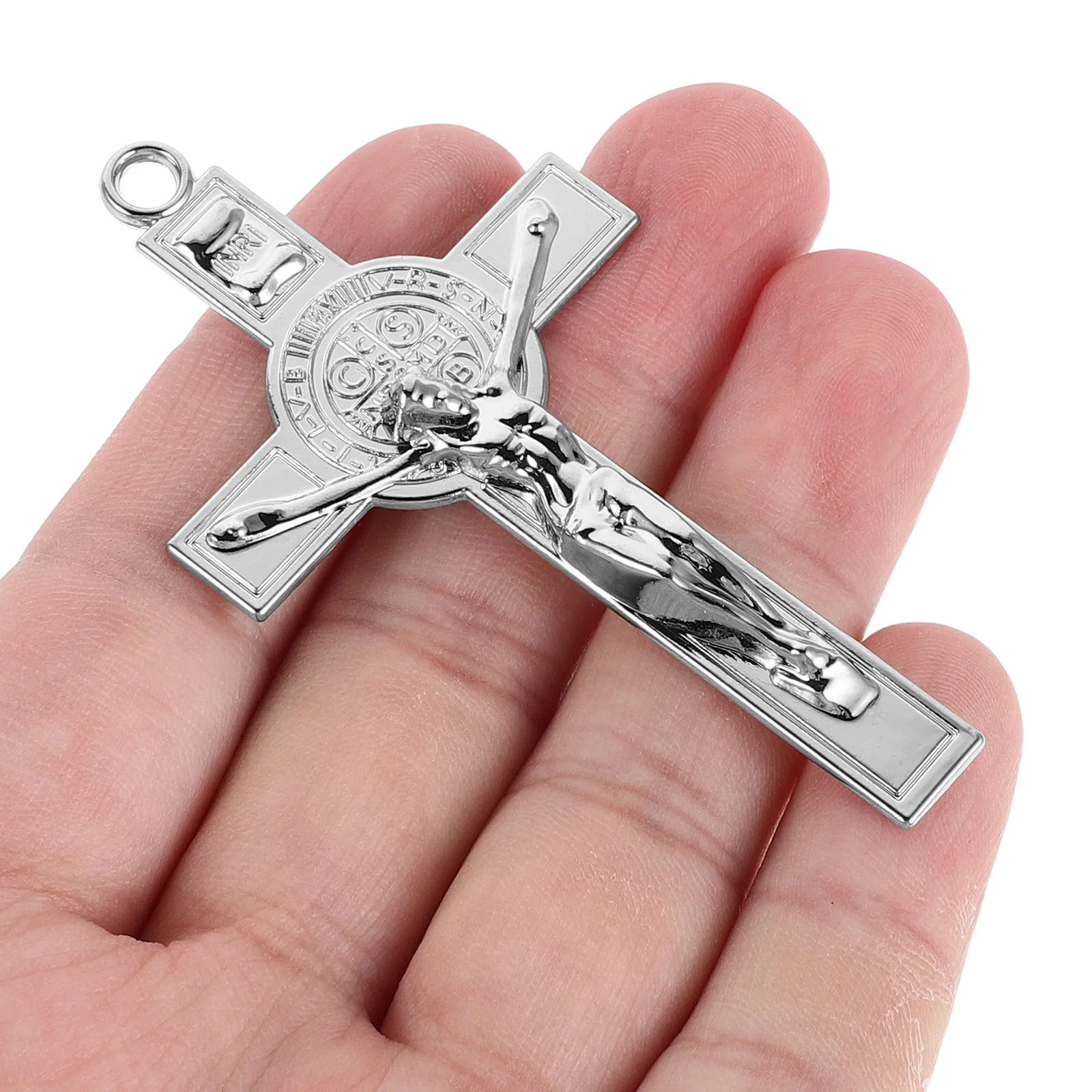 

12Pcs Christian Cross Pendants Alloy Mini Crucifix Charms DIY Jewelry Making Religious Cross Jewelry for Necklace Bracelets