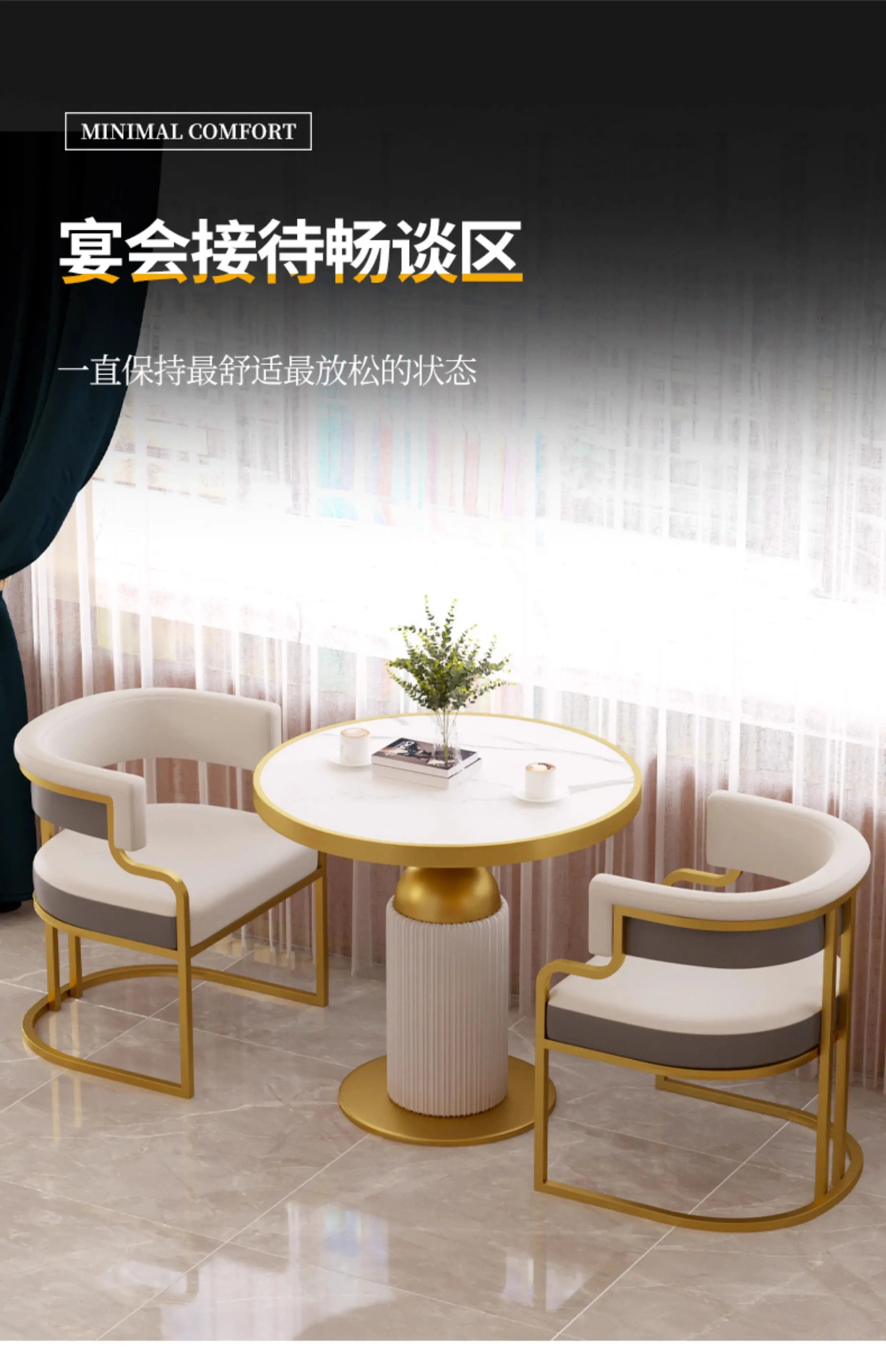 كرسي طعام فاخر خفيف فاخر لصالون التجميل والاستقبال كرسي مكياج عالي الجودة كرسي أريكة فردي لصالون الأظافر مخصص للعملاء #6