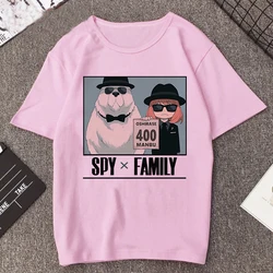 Manga Anya Fälscher gedruckt T-Shirt rosa lustige Anime Spion x Familie T-Shirt Frau Harajuku lässig Kurzarm T-Shirt Frauen T-Shirts