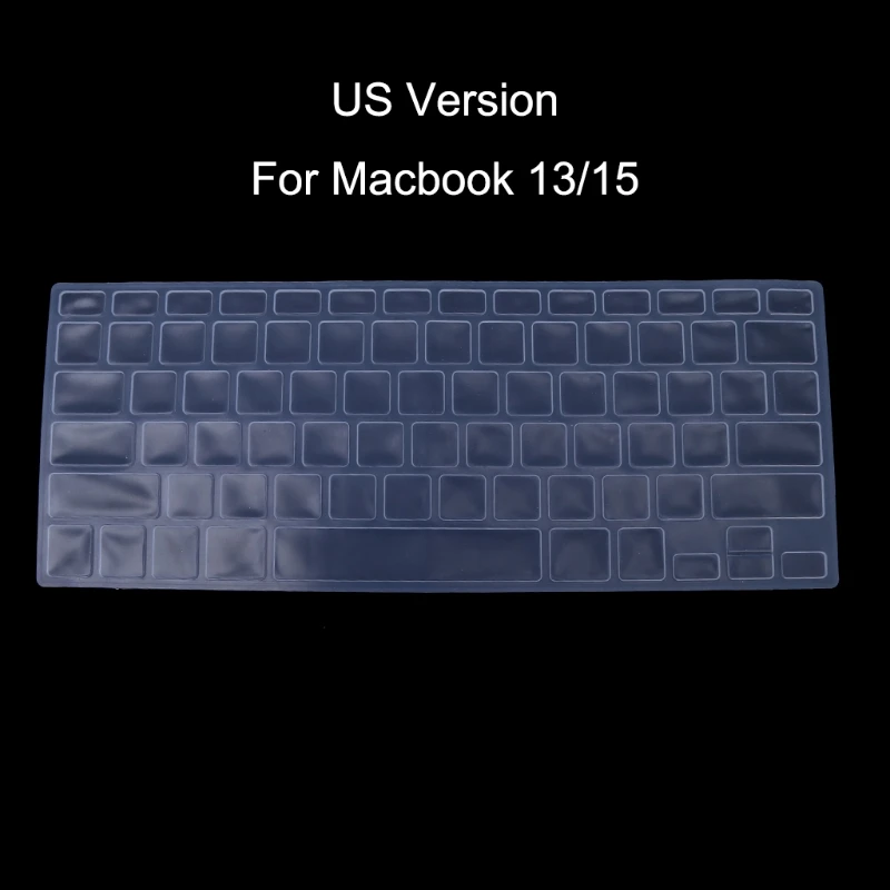 US Version Russian Keyboard Silicone Skin Cover For Apple Air 13 15