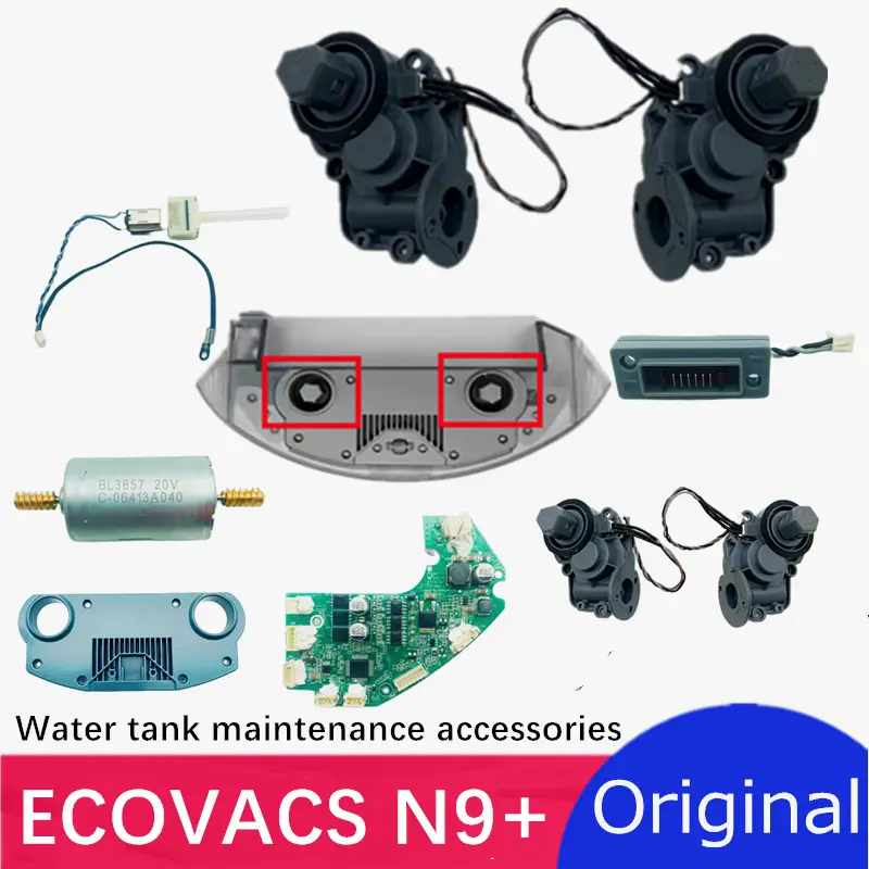 خزان مياه تحكم كهربائي ECOVACS N9+ محرك صيانة، مضخة مياه، لوحة أم، حامل خزان مياه، مقبس
