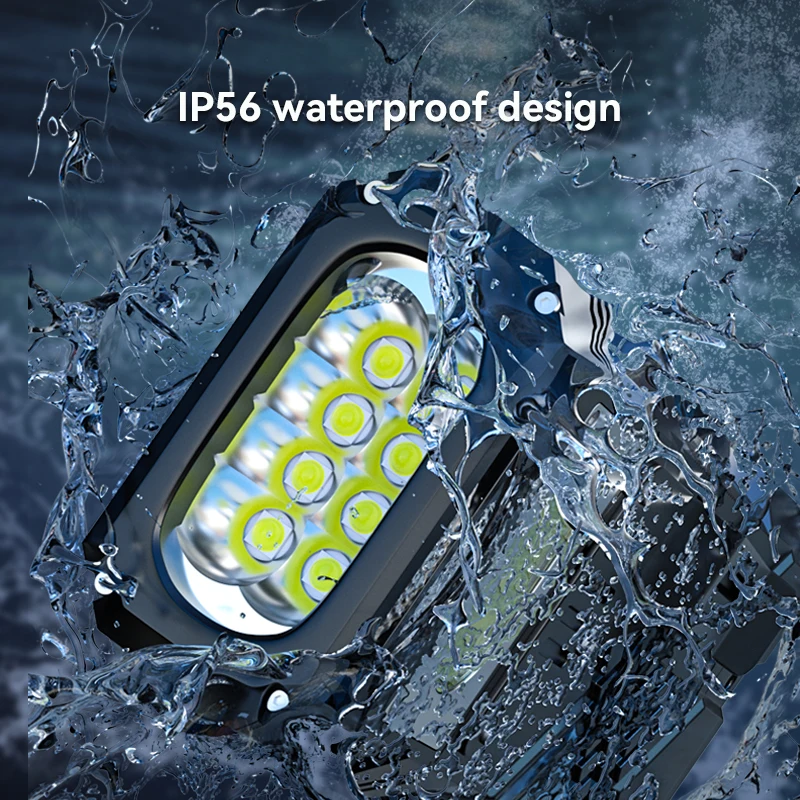 Warsun 12000Lm Powerful LED Flashlight Rechargeable 10000 mAh Torch Light Tactical Lantern Long Shot Hand Lamp For Camping