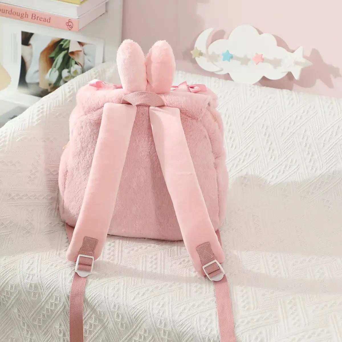 Sanrio Melody Sweet Piano Pluche Rugzak Student Grote Capaciteit Reizen Sport en Vrije tijd Opslag Rits Tas Meisjes Festival Cadeau