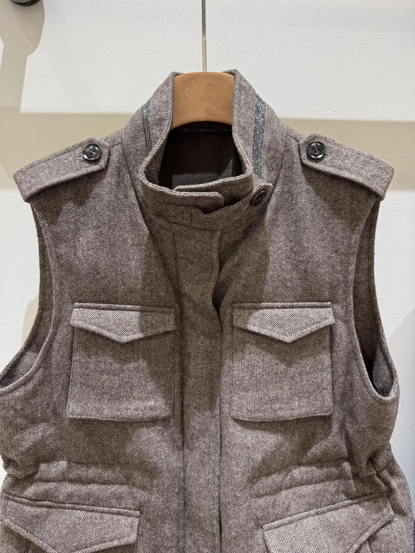 New High-Quality Women'S Goose Down Vest (Fall/Winter 2026) Sizes: S, M, L | Colors: Brown, Gray