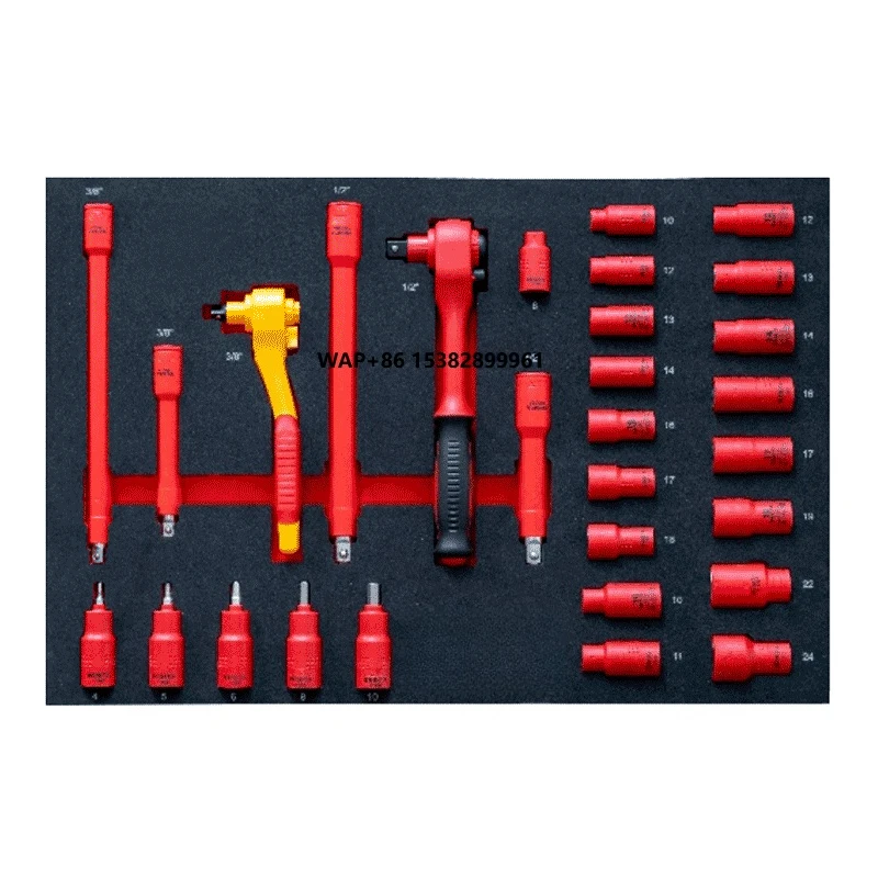 

High Quality 68pcs Insulated Tools Pure Electric Car Repair Tools Kit