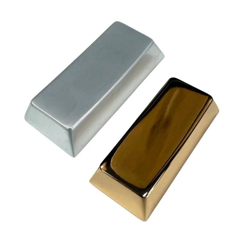 Metalltastenkappe Silber Gold glänzend Original Zinklegierung Tastenkappen für mechanische Tastaturen X3UB – Detail 1