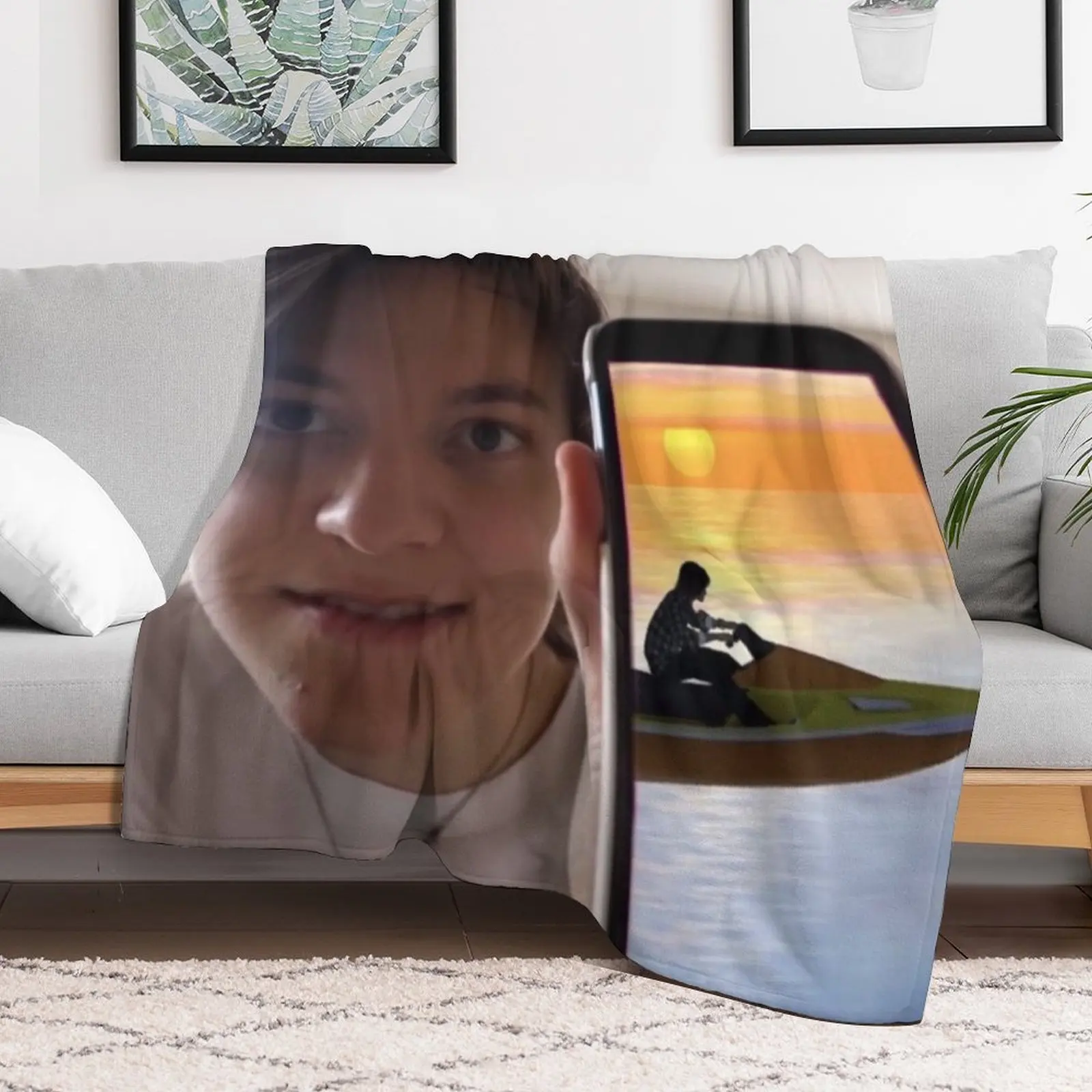 Weston Koury blake michael jetski Throw Blanket Tourist Cute Plaid Quilt Blankets