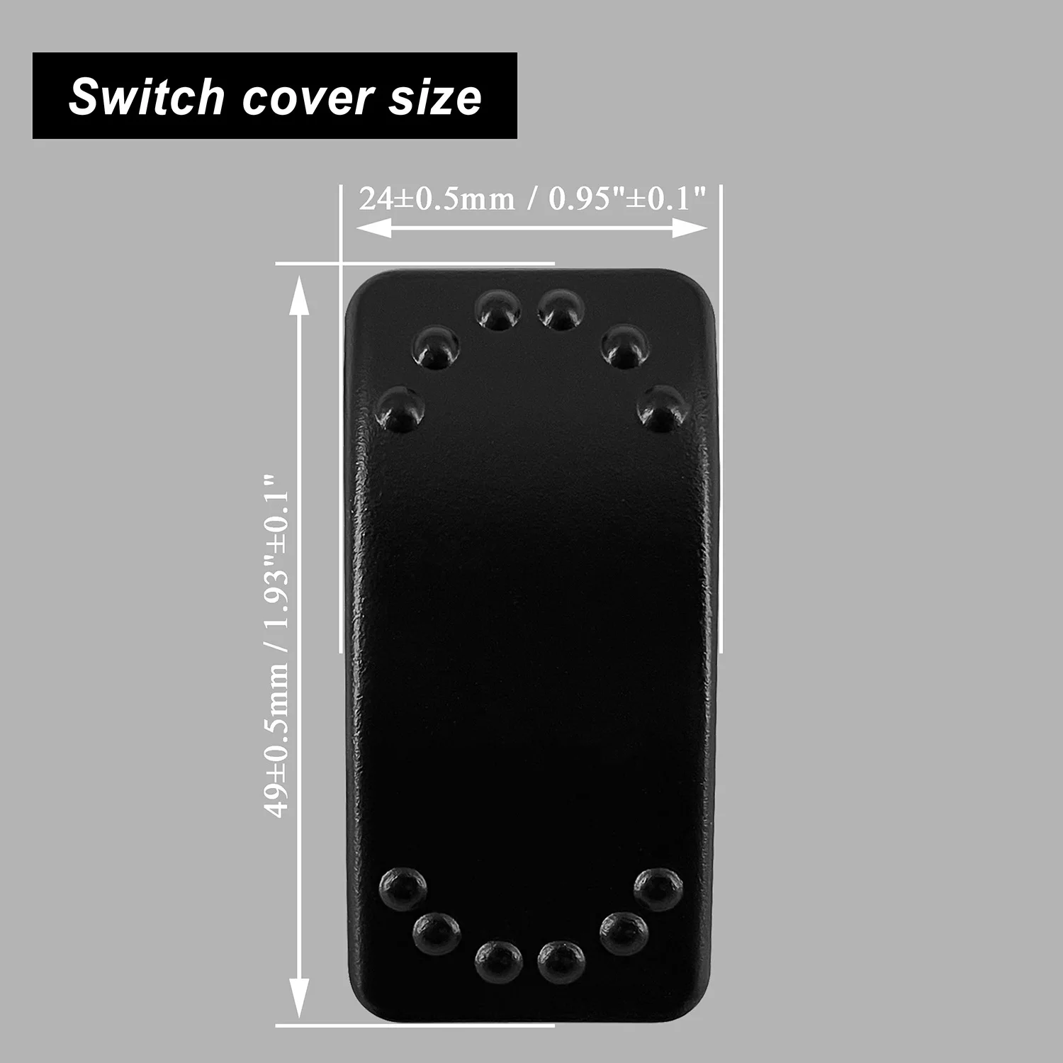 Laser Etched Rocker Cap Replacing Cover Only For Car Boat Marine NARVA Carling RV ARB Rocker Switch Replace Auto Accessories
