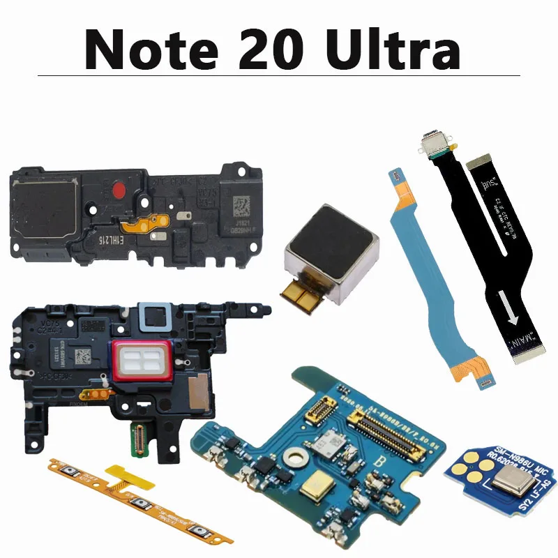 

Charging Port Antenna Board MMW Module For Samsung Note20 Ultra 5G N986 Earpiece Loudspeaker LCD Signal Motherboard Flex Cable