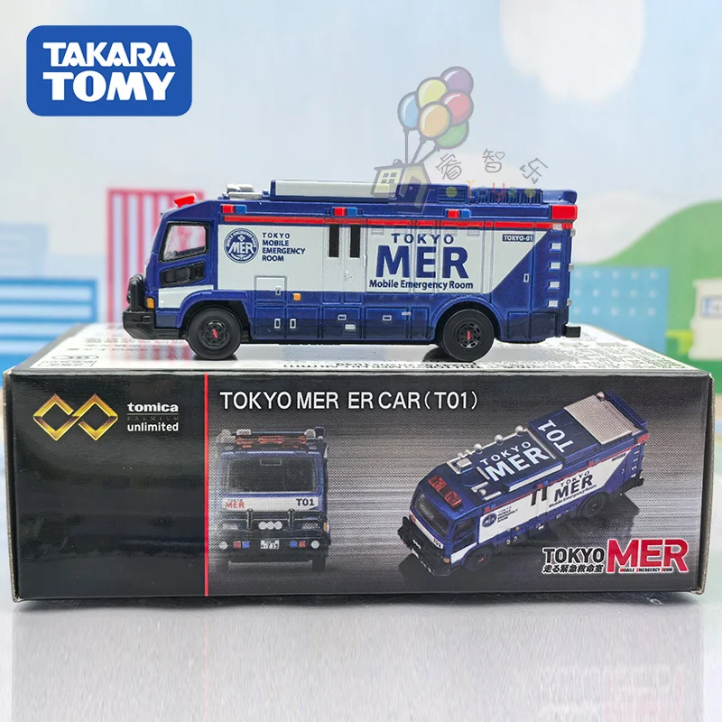 Takara Tomy Tomica Premium Unlimited Tokyo Mer Car (T01) Mini Car Toy Alloy Toys Motor Vehicle Diecast Metal Model for Children