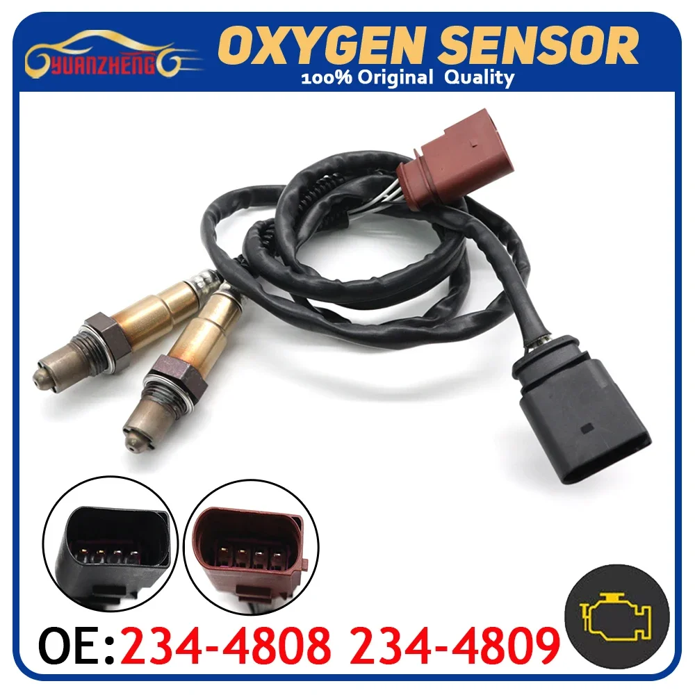 

2Pcs Car Upstream&Downstream Lambda O2 Oxygen Sensor 234-4809&234-4808 For Volkswagen BEETLE For Audi TT 06A906262Q 06A906262F