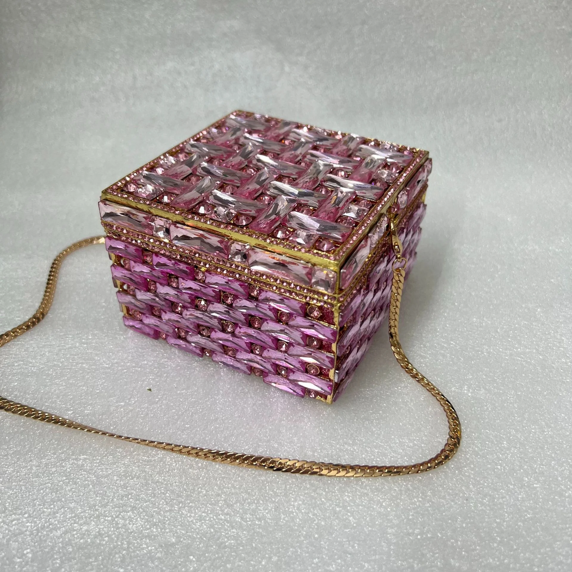 

XIYUAN зеленый/красный стеклянный клатч с бриллиантами, женская коробка, сумки розового/желтого цвета, вечерние кошельки, сумки с кристаллами, вечерние свадебные сумочки Fushcia