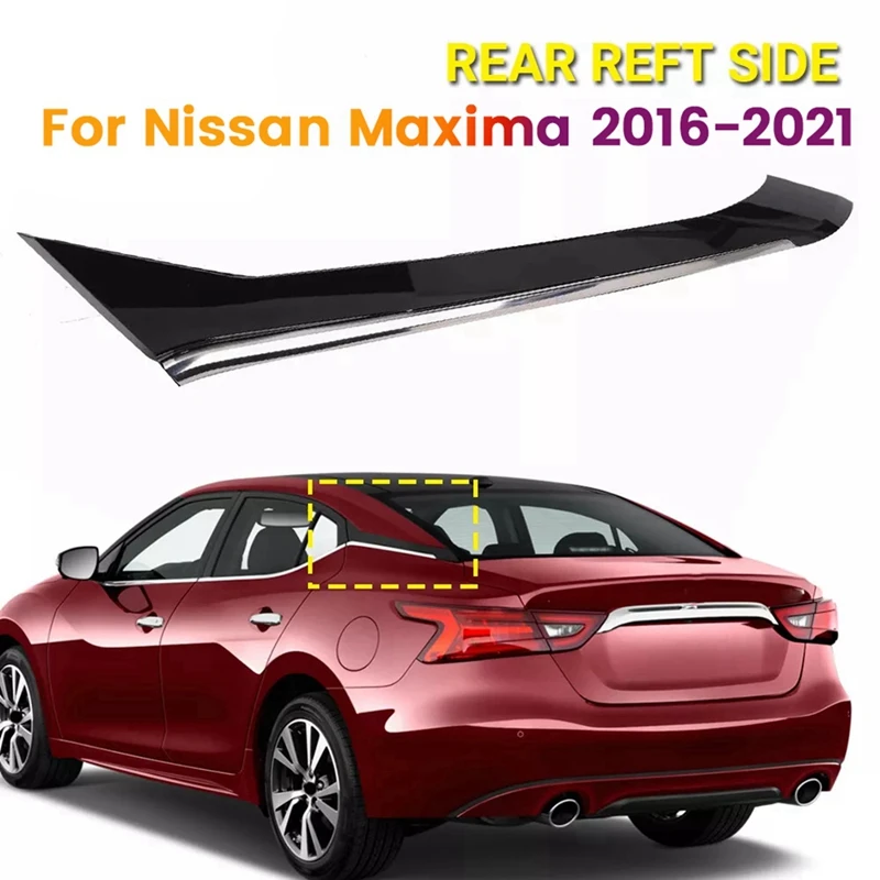 

Накладка на заднюю стойку для Nissan Maxima 2016-2021, хромированная накладка на задний бампер