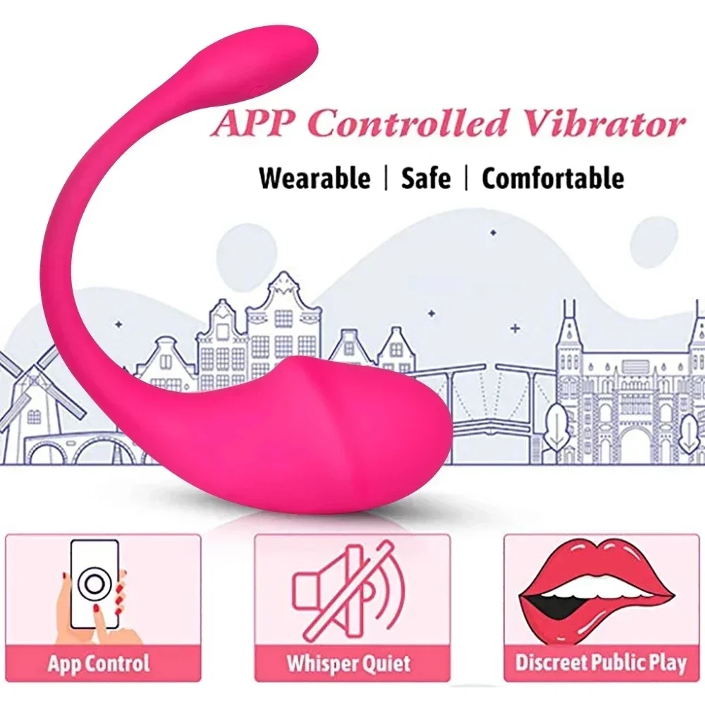 Wireless Bluetooth G Spot Vibrator for Women APP Remote Control Wear Vibrating Egg Clit Female Dildo Vibrating Panties Sex Toys