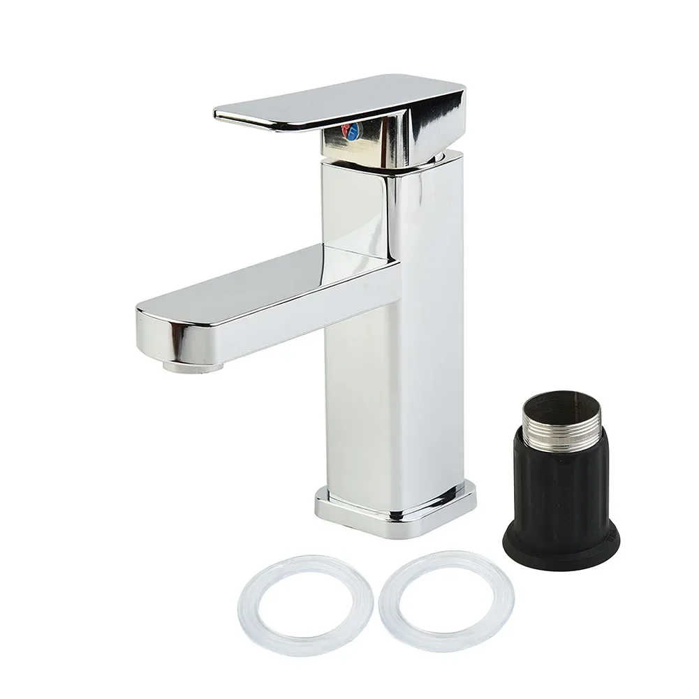 Basin Sink Bathroom Faucet Deck Mounted Hot Cold Water Mixer Taps Lavatory Sink Tap Bathroom Kitchen Faucets