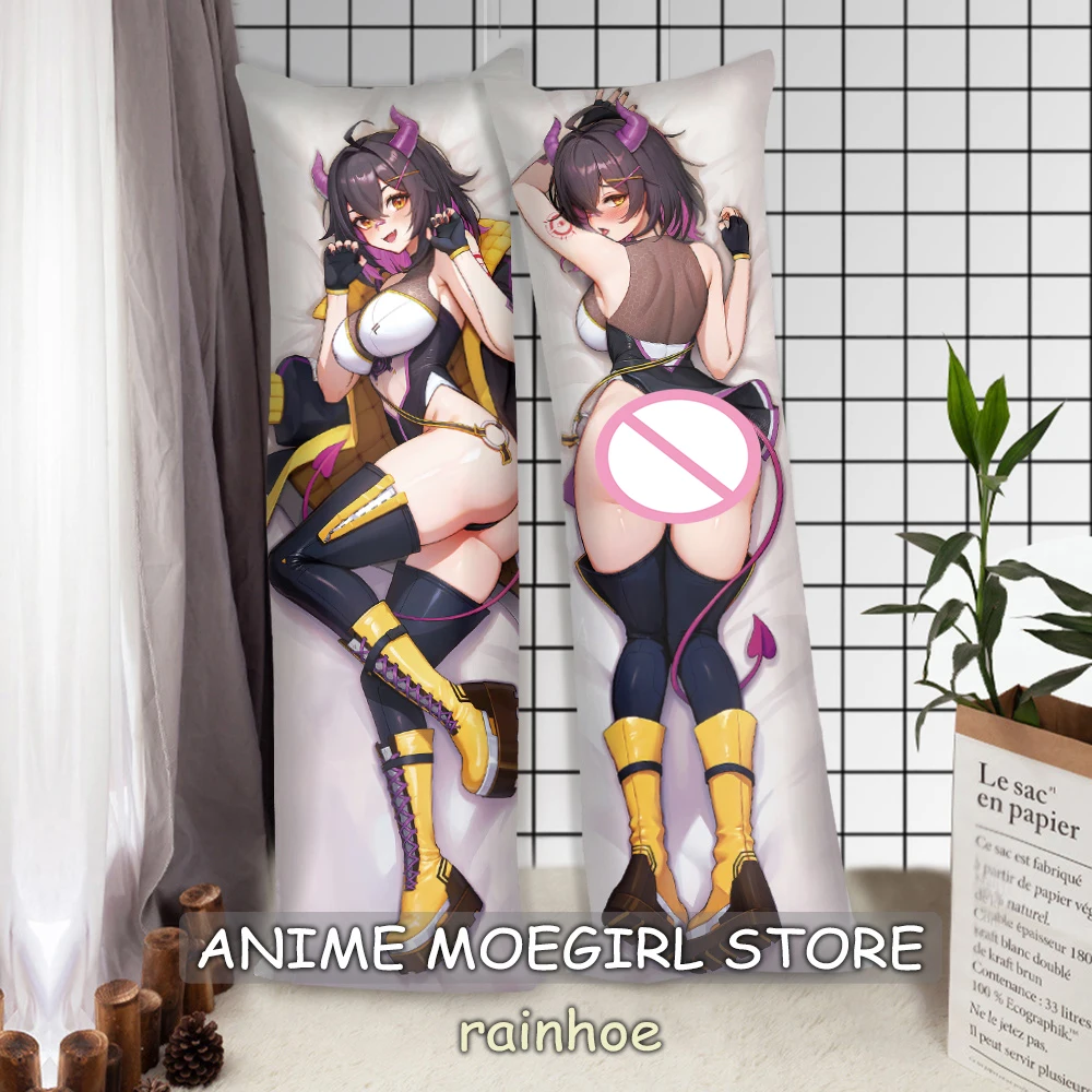 Dakimakura Vtuber Rainhoe Fullbody Pillowcase 50X150 Hugging Otaku Bedding Pillow Cushion Covers Anime Otaku Pillowcases