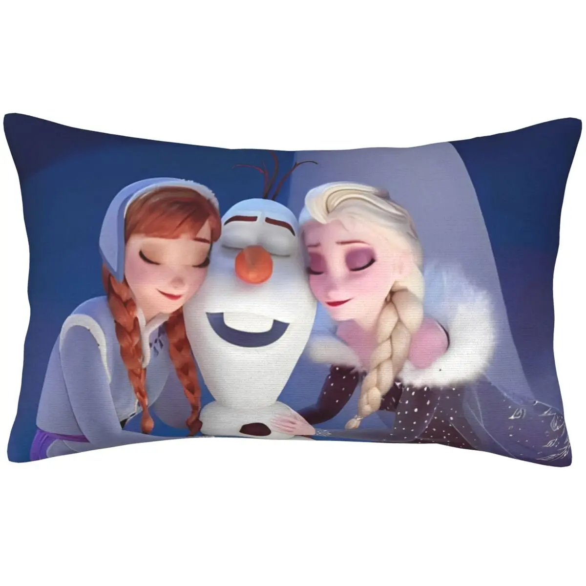 Fundas de almohada de cama de Frozen de dibujos animados, fundas de almohada con estampado Kawaii para el hogar, sofá cama, cojín para coche