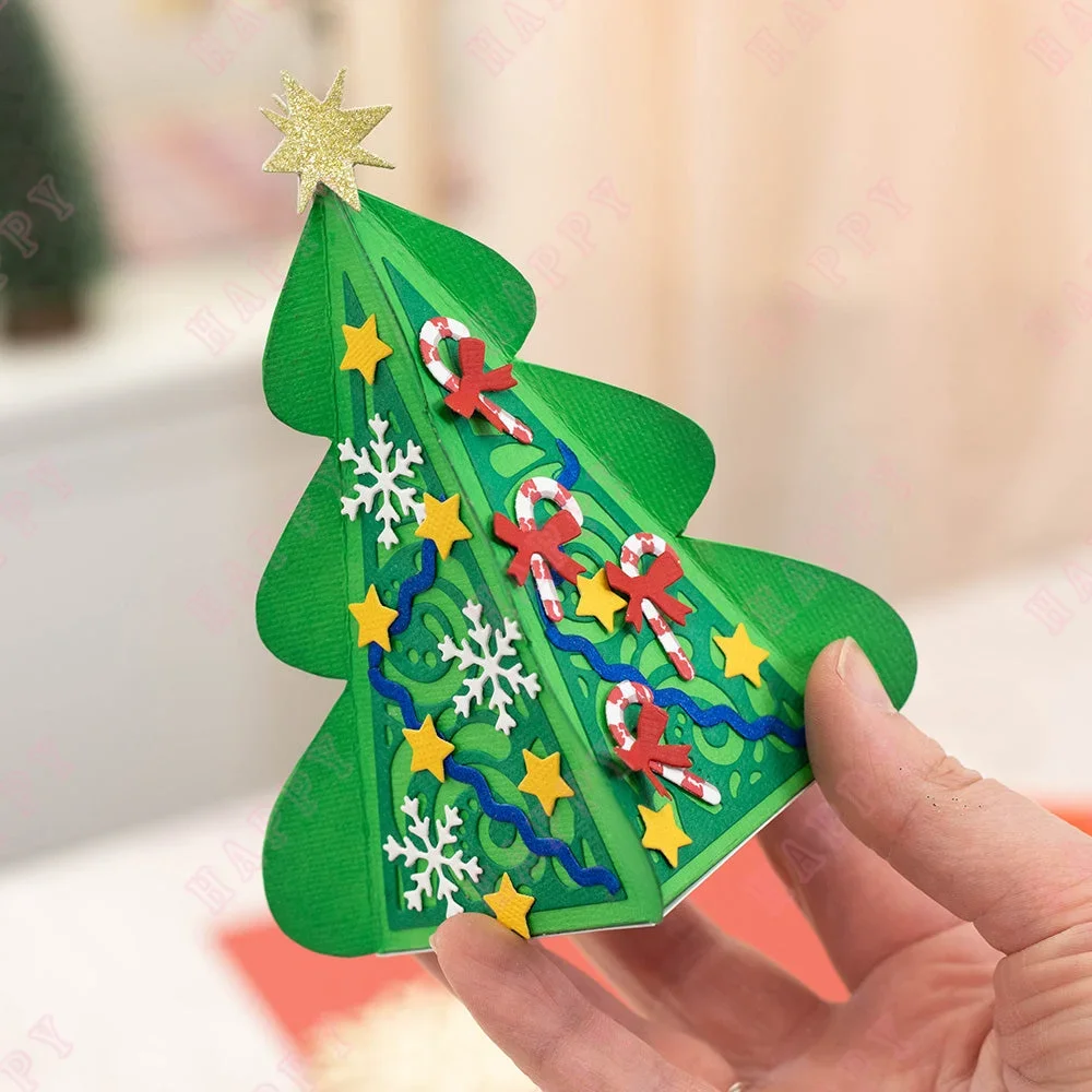 

Christmas Tree Metal Cutting Dies Stencil for 2023 New DIY Cut Dies Scrapbooking Album Embossing Paper Card Embossing Christmas