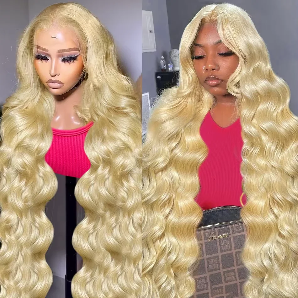 HD Transparent 13x6 613 Body Wave Honey Blonde Lace Frontal Human Hair Wig Brazilian 13x4 Lace Front Wigs For Women