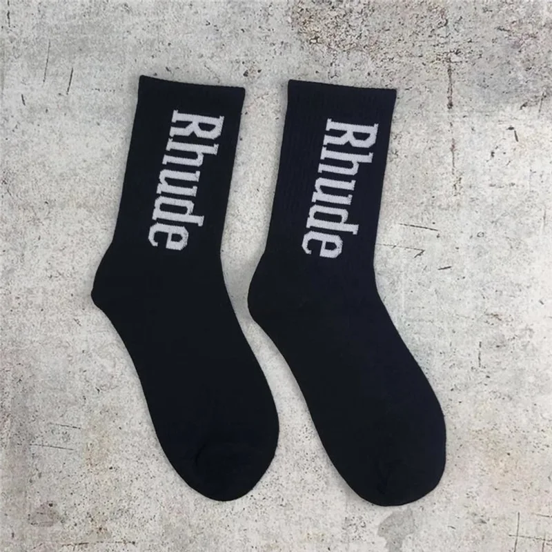 6 pairs Simple Letter High Quality Cotton Street Trend Socks Men and Women skateboard Socks Couple tube socks shipping free