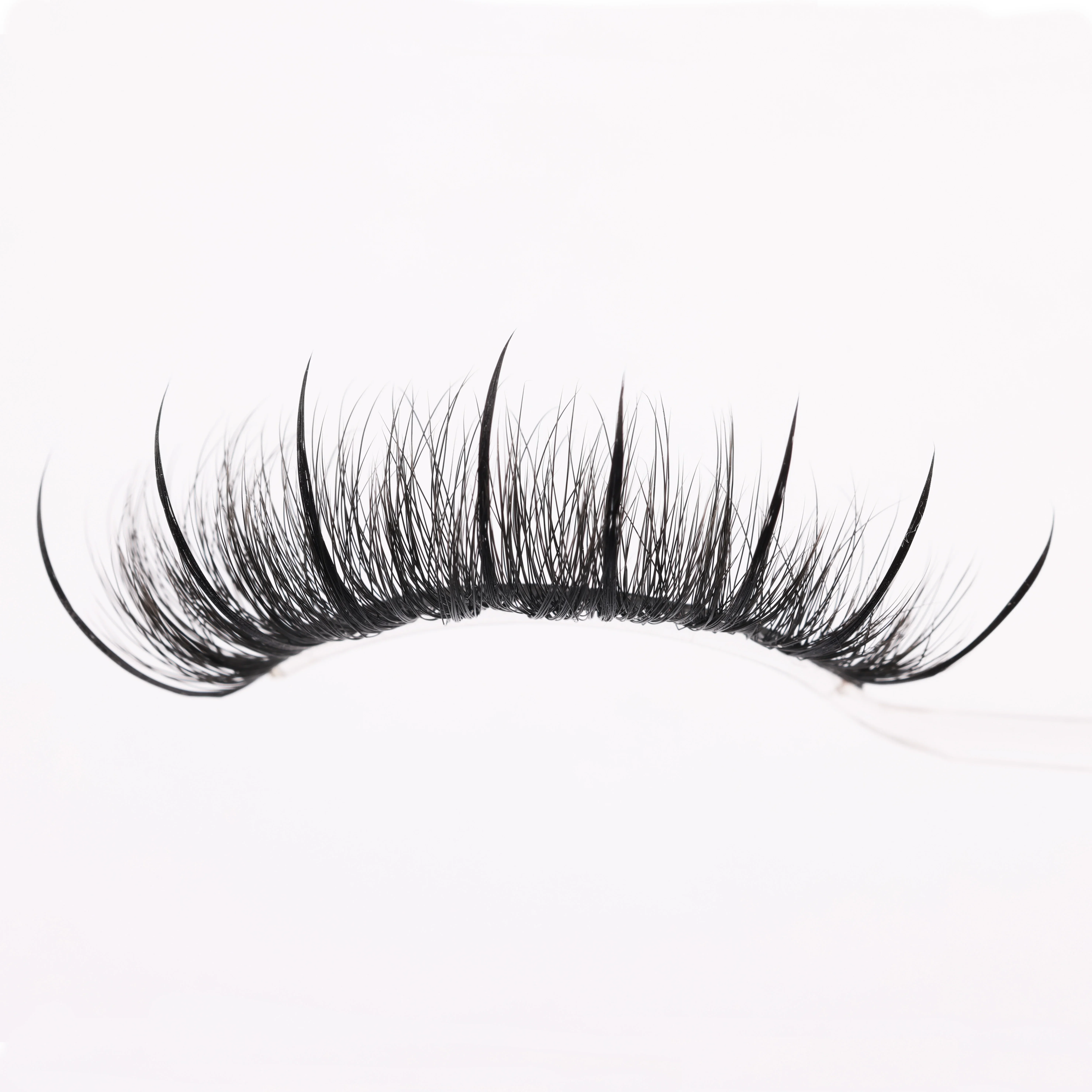 Wet Lash Spikes Volume Fluffy Full Strip Lashes Makeup Accessories Faux Mink Eye Lashes Vendor Wet Manga Lashes False Eyelashes